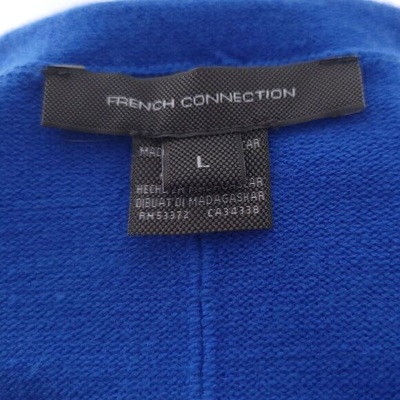 French Connection Solid Blue Pullover Sweater Womens Large - Picture 9 of 10
